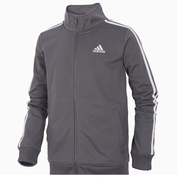 adidas Other - Adidas Boys Iconic Tricot Jacket Gray Sz XL 18/20